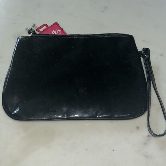 New Vintage black sparkler Caboodles bow wristlet - Picture 4 of 6